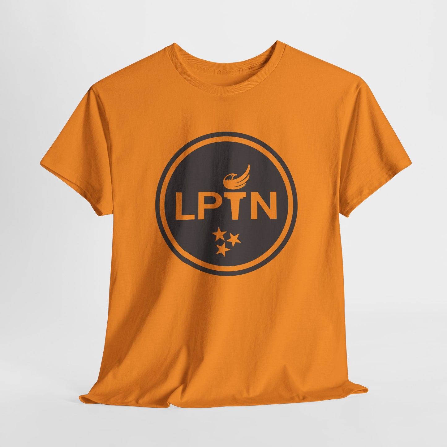 LPTN Unisex Heavy Cotton Tee - Vibrant Orange Casual Wear