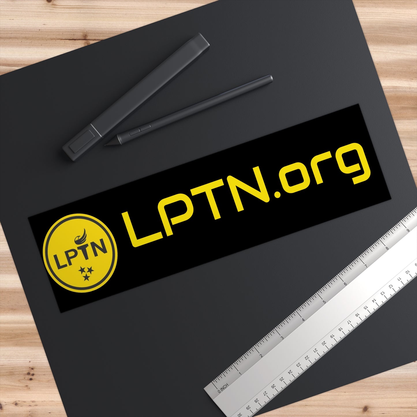 LPTN Yellow/Black Bumper Sticker