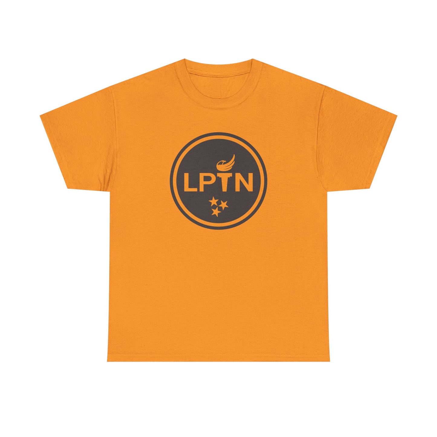 LPTN Unisex Heavy Cotton Tee - Vibrant Orange Casual Wear